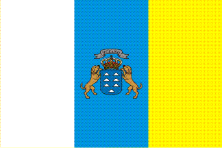 Bandera de las Islas Canarias (con escudo)