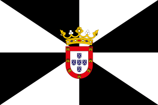 Bandera de Ceuta (con escudo)