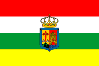 Bandera de La Rioja (con escudo)